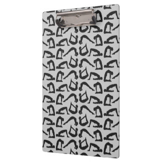 Carpeta De Pinza Siluetas de posiciones de yoga