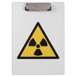 Carpeta De Pinza Símbolo de advertencia de radiación (peligro radia