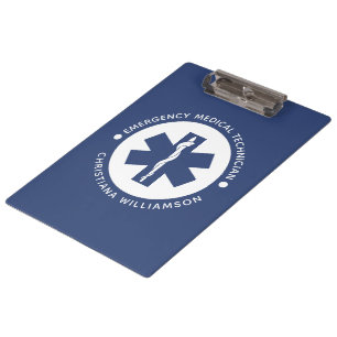 Carpeta De Pinza Símbolo de EMT personalizado Técnico Médico de Eme
