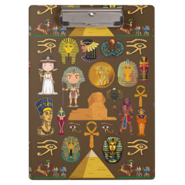 Carpeta De Pinza Símbolo de patrón de jeroglífico egipcio antiguo