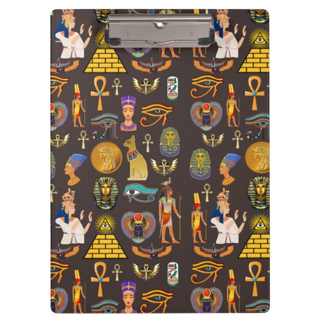 Carpeta De Pinza Símbolo de Patrón Jeroglífico del Antiguo Egipto (Anverso)
