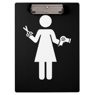 Carpeta De Pinza Símbolo de peluquero