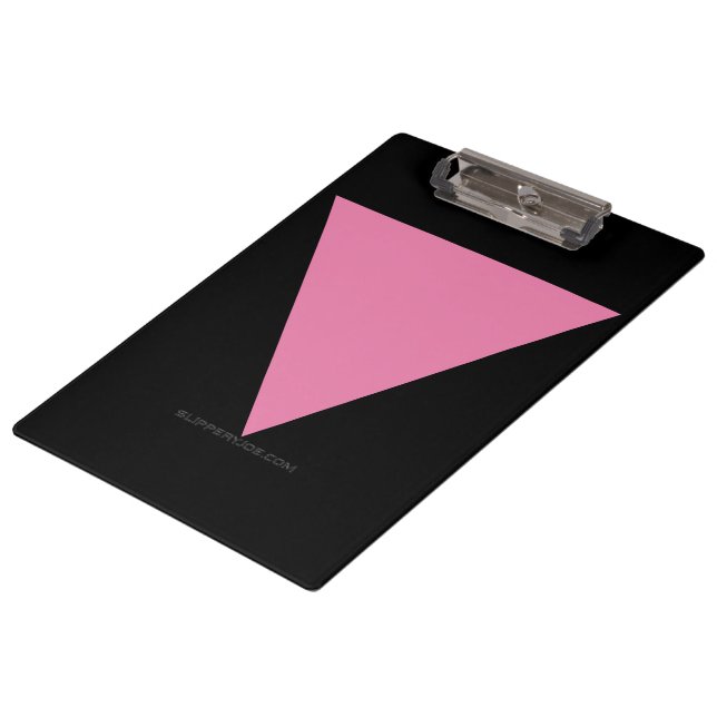Carpeta De Pinza Símbolo rosa brillante de la bandera del triángulo (Angular)