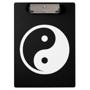 Carpeta De Pinza Símbolo Yin Yang - diseño de tatuaje sólido 2