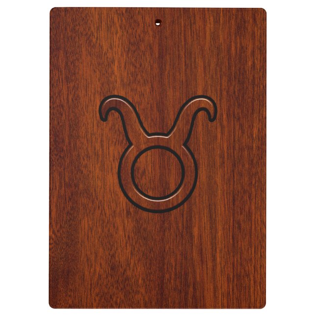 Carpeta De Pinza Símbolo zodiaco de Taurus en la impresión en estil (Reverso)