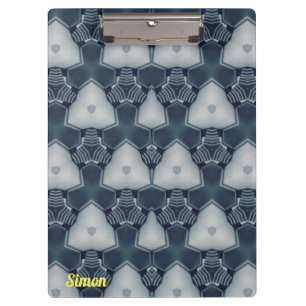 Carpeta De Pinza SIMON ~ Diseño original en blanco y gris oscuro
