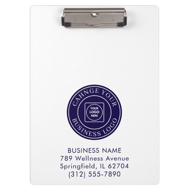 Carpeta De Pinza Simple Business Logo Staff Pro clipboard (Anverso)