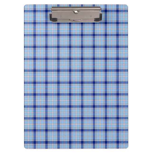 Carpeta De Pinza Simple estilo rústico azul Chake  (Anverso)