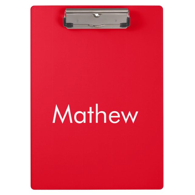 Carpeta De Pinza simple initial letter monogram add your name lett  (Anverso)