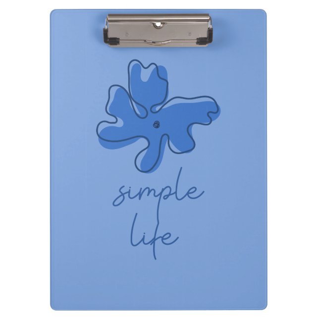 Carpeta De Pinza Simple Life Minimalism Clipboard (Anverso)