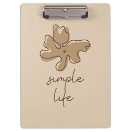 Carpeta De Pinza Simple Life Minimalism Clipboard