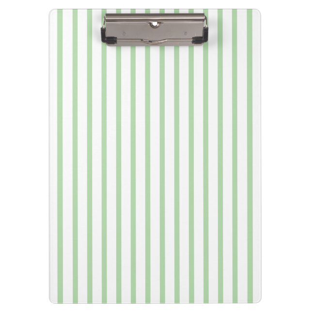 Carpeta De Pinza Simple raya verde pálido moderno (Anverso)