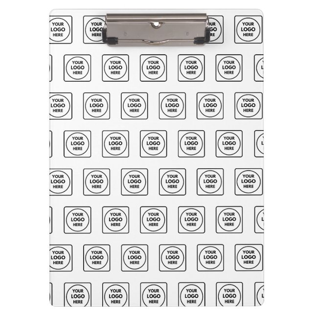 Carpeta De Pinza Simple Repeat Logo Pattern Pro clipboard (Anverso)