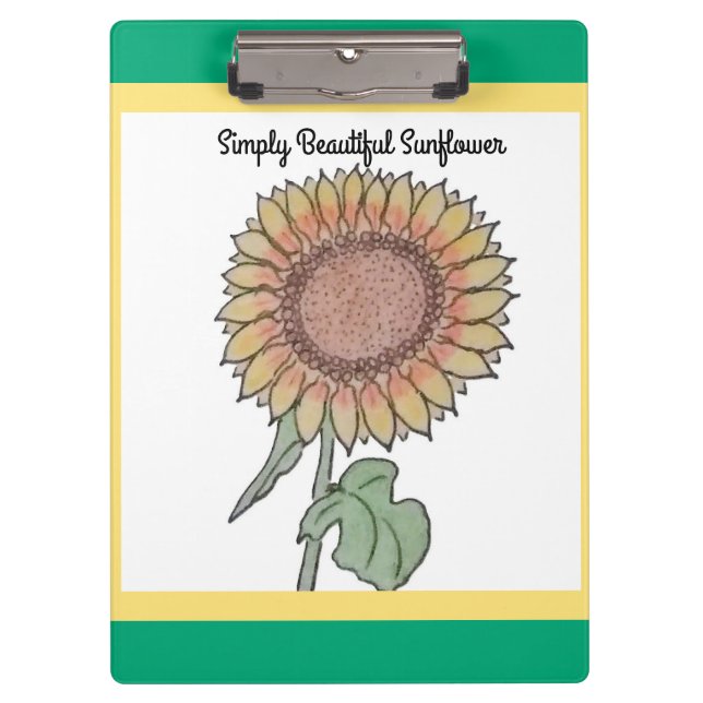 Carpeta De Pinza Simplemente hermoso girasol (Anverso)