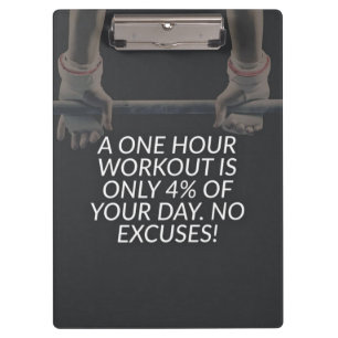 Carpeta De Pinza Sin excusas: motivación de entrenamiento