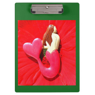 Carpeta De Pinza Sirena de cola cardíaca