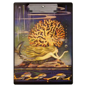 Carpeta De Pinza Sirena del vintage