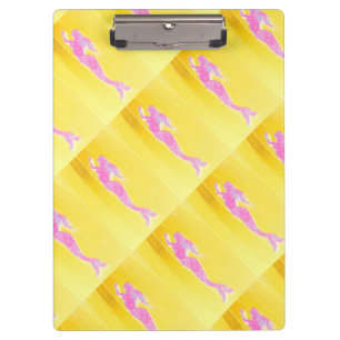 Carpeta De Pinza sirenas rosadas subacuáticas que nadan