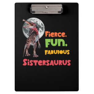 Carpeta De Pinza Sistersaurus Equipo de Dinos Hermanas Parejas Dise