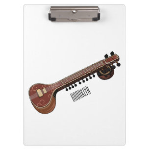 Carpeta De Pinza Sitar personalizado ilustracion