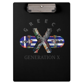Carpeta De Pinza Skateboard Generation X Greece de los años 1980