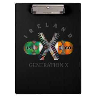 Carpeta De Pinza Skateboard Generation X Ireland de los años 1960