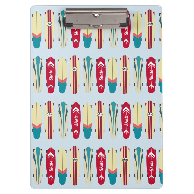 Carpeta De Pinza Skateboard Vintage (Anverso)