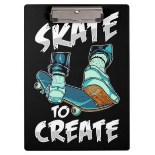 Carpeta De Pinza Skateboarder Skate Para Crear