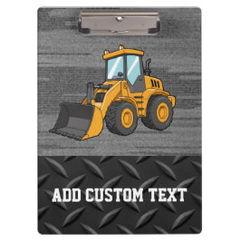 Carpeta De Pinza Skid Steer Construction Logo clipboard