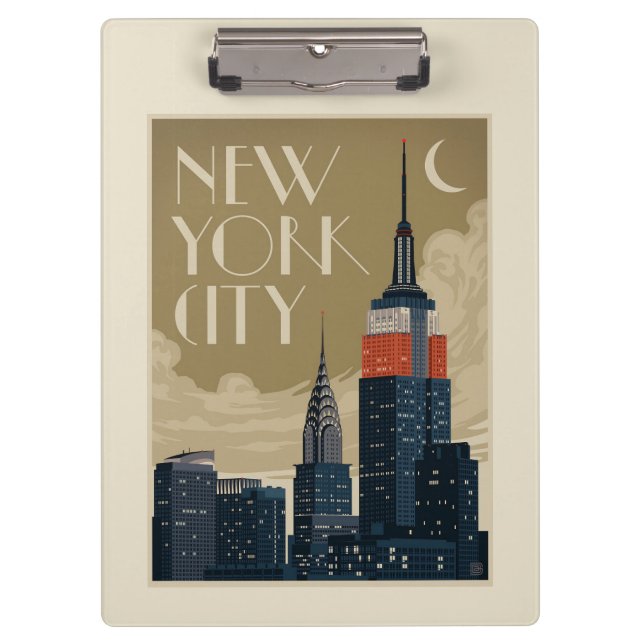 Carpeta De Pinza Skyline de Nueva York (Anverso)
