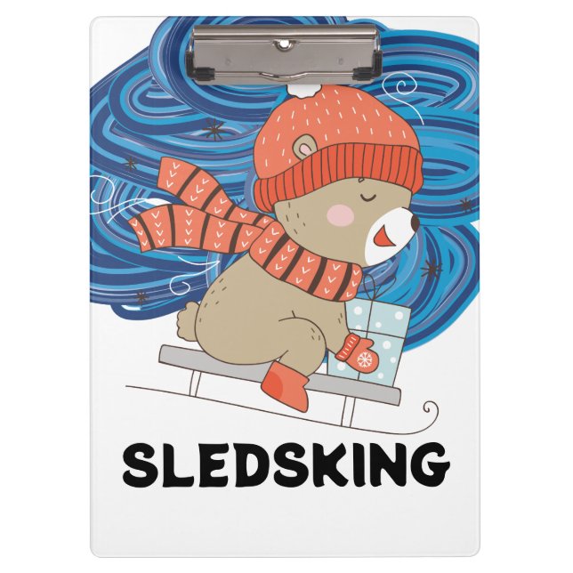 Carpeta De Pinza Sledsking Personalizable (Anverso)