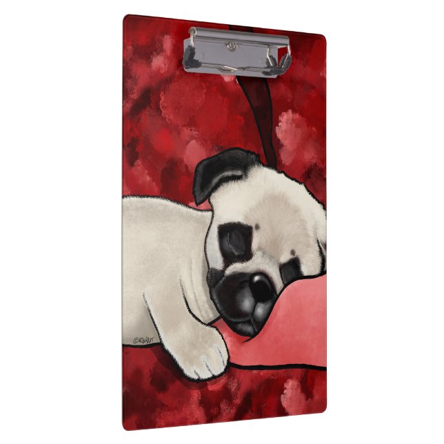Carpeta De Pinza Sleepy Pug Puppy (Derecha)