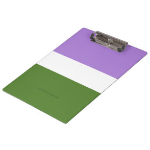 Carpeta De Pinza SlipperyJoe's Genderqueer Pride Flag colors Non-bi