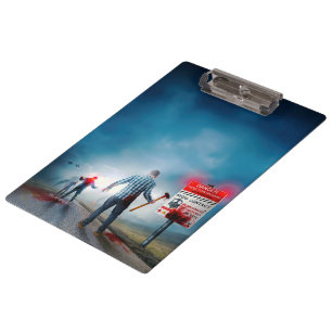 Carpeta De Pinza SlipperyJoe's peligro de infección apocalíptica Ha