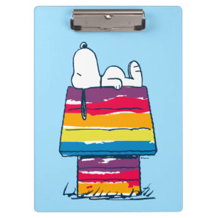 Carpeta De Pinza Snoopy Casa de perros arco iris