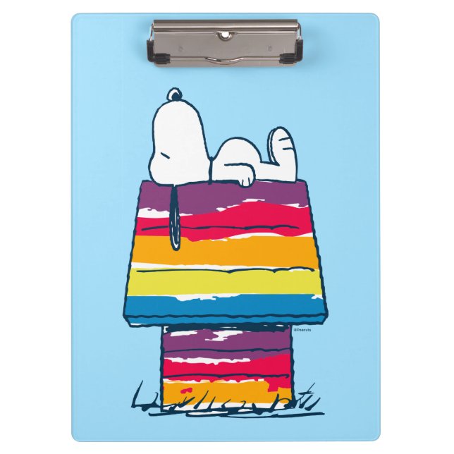 Carpeta De Pinza Snoopy | Casa de perros arco iris (Anverso)