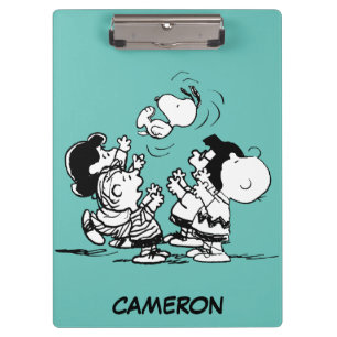 Carpeta De Pinza Snoopy de levantamiento de bandas de cacahuetes