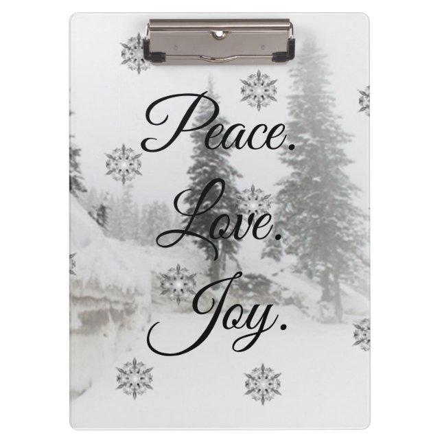 Carpeta De Pinza Snowflakes Snowflakes Navidades sketch blanco negr (Anverso)