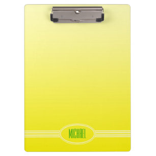Carpeta De Pinza Sólo gradientes de COLOR - amarillo limón + tu tex