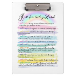 Carpeta De Pinza Sólo por hoy, Señor