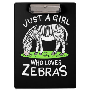 Carpeta De Pinza Solo un Chica que ama a las cebras
