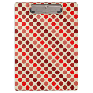 Carpeta De Pinza Sombras de puntos rojos de polka por Shirley Taylo