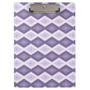 Carpeta De Pinza Sombras del patrón de diamantes de lavanda