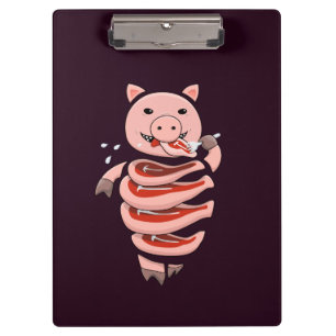 Carpeta De Pinza Sombrío horror irónico de cerdo
