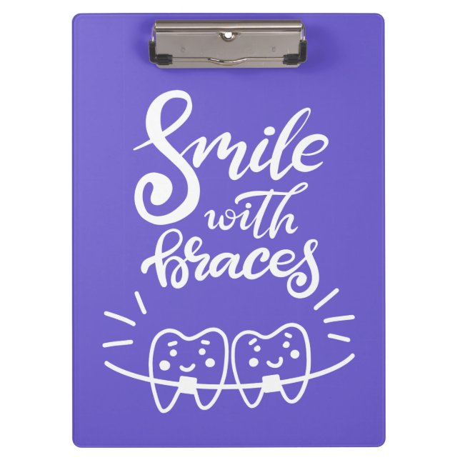 Carpeta De Pinza Sonrisa con los dientes sonrientes de los apoyos (Anverso)
