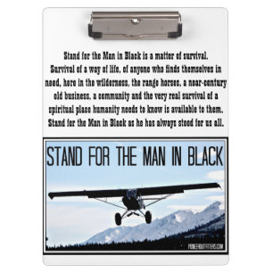 Carpeta De Pinza Soporte para el hombre en negro