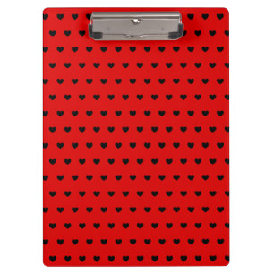 Carpeta De Pinza Sorprendente Patrón De Punto Polka En Rojo
