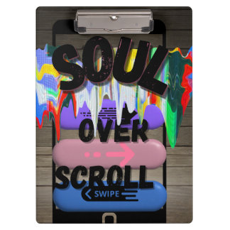 Carpeta De Pinza Soul Over Scroll Clipboard-Desk Art Clipboard