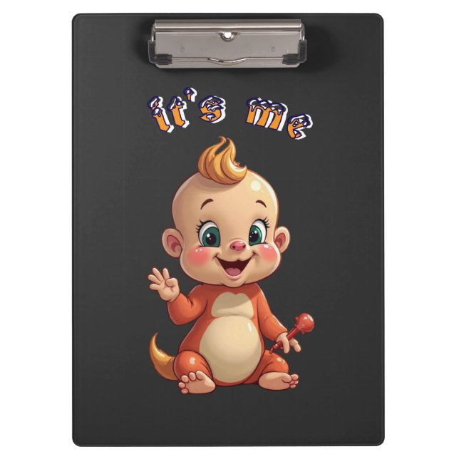Carpeta De Pinza souriez à la joie de bébé mignonne, et au bonheur. (Anverso)