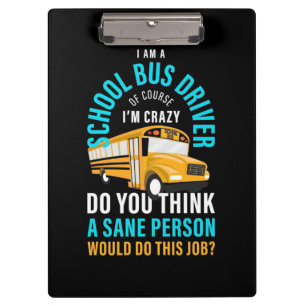 Carpeta De Pinza Soy Conductor De Autobús Escolar